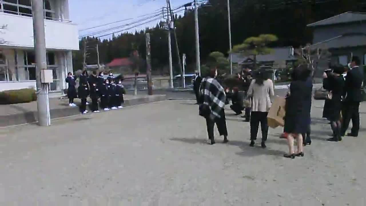 卒業式（見送り）②