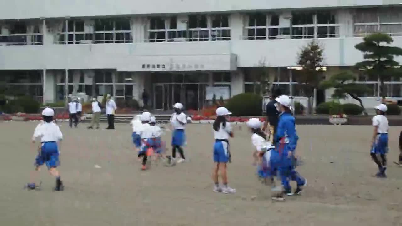 体力アップ「タグラグビー」③
