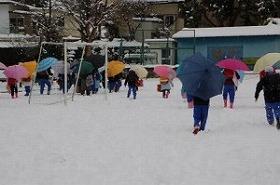 雪に埋もれながら「さようなら」