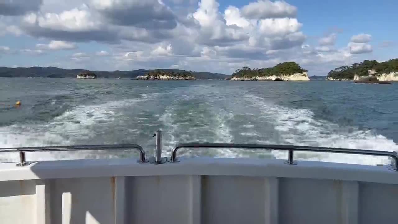 修学旅行⑥遊覧船から