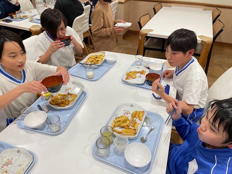 ポテト大盛です。