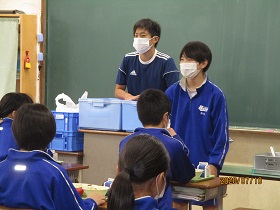 給食委員によるあいさつ