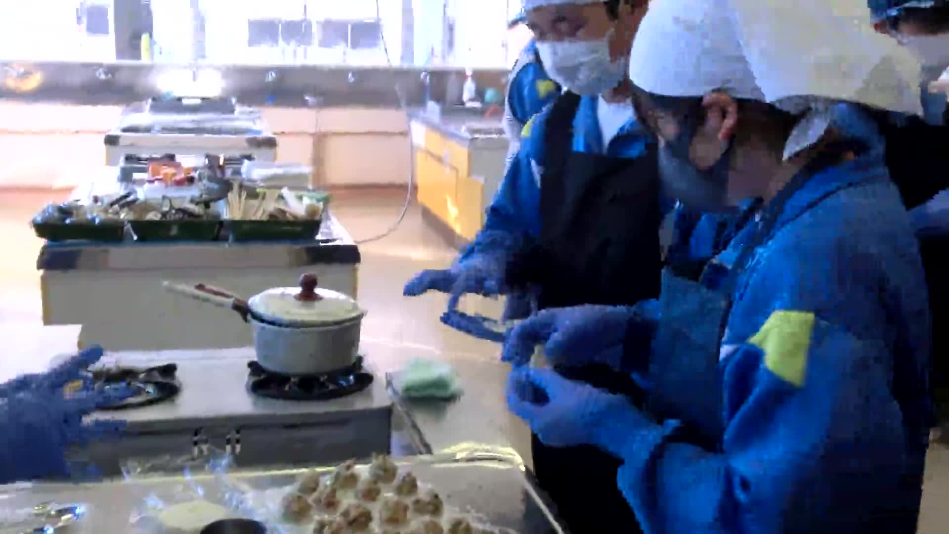 ２年２組調理実習④